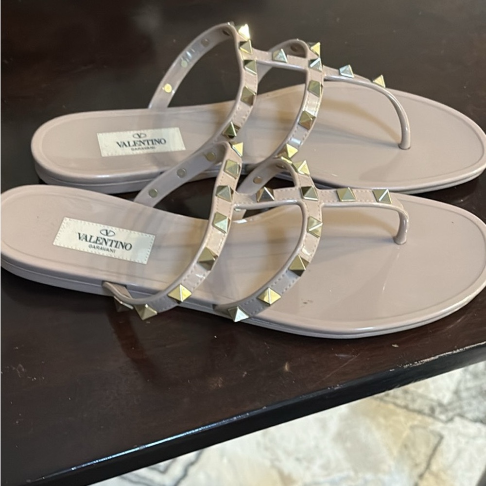 Valentino Women's Blush Studded Sandals